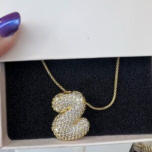 #30 Gold Pavé Number Z Pendant Necklace - Women Jewelry